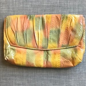 Vintage Genuine Snake Skin Clutch